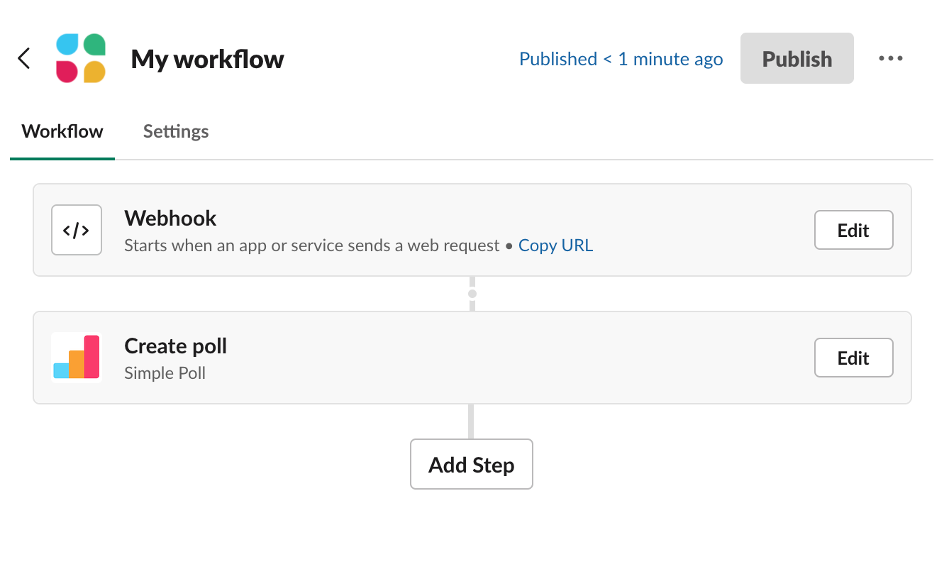 Automate polls with Slack's workflow builder