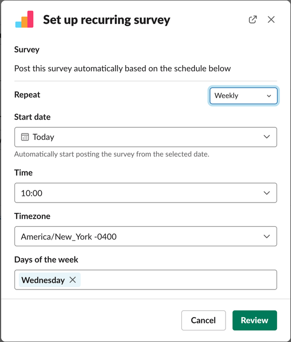 NEW: Send recurring surveys with just a few clicks